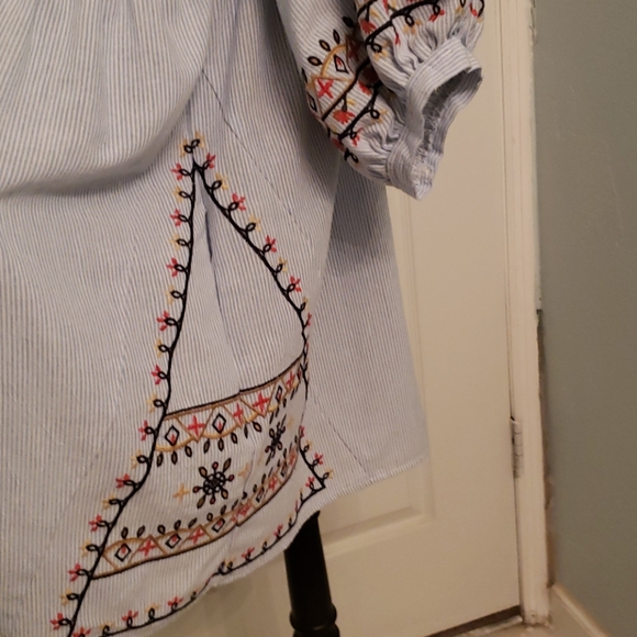 Forever 21 Puff Sleeve Pheasant Dress - Picture 6 of 7